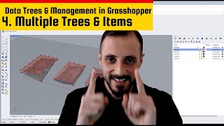 4- Multiple Trees & Items: Multiple Trees & Item Control in #grasshopper3d  #datastructures #rhino3d