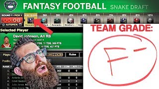 Espn fantasy football draft 2017 for our fan league. this was a
12-team ppr where we start 3 wr and 1 flex. the is 17 rounds.
additional s...