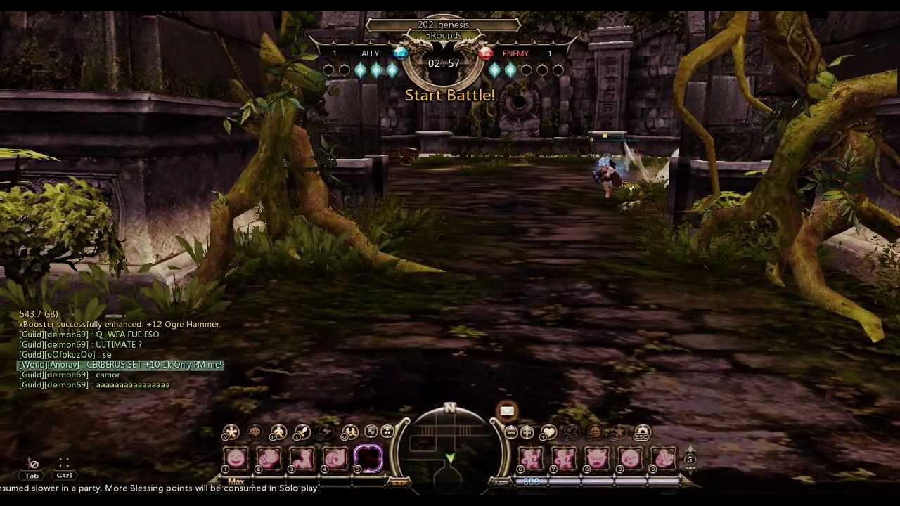 DN SEA Guild Genesis- Greenwood- oOfokuzOo(merc) vs deimon69(BM)