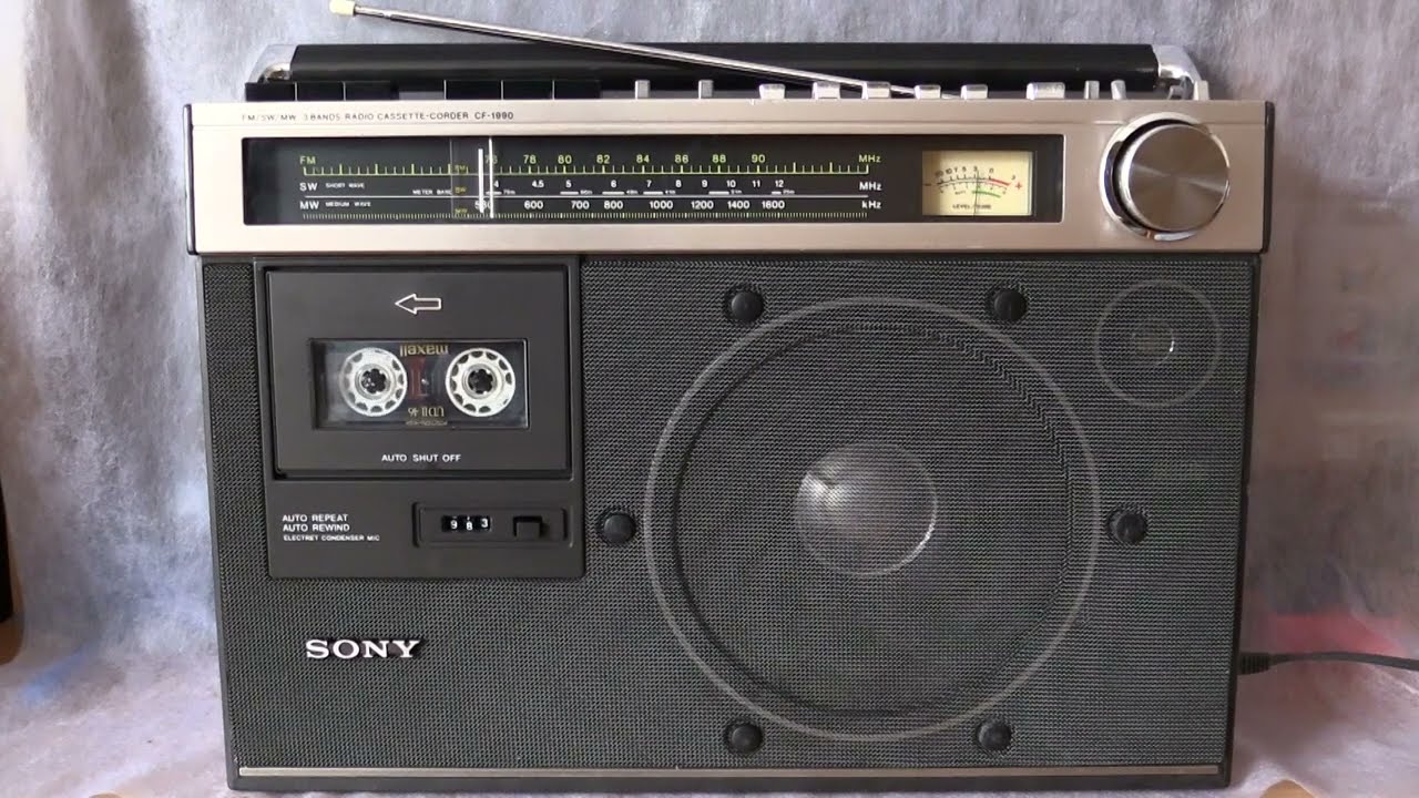 モノラルラジカセの最高峰！ Sony Studio CF-1990 №23 - YouTube