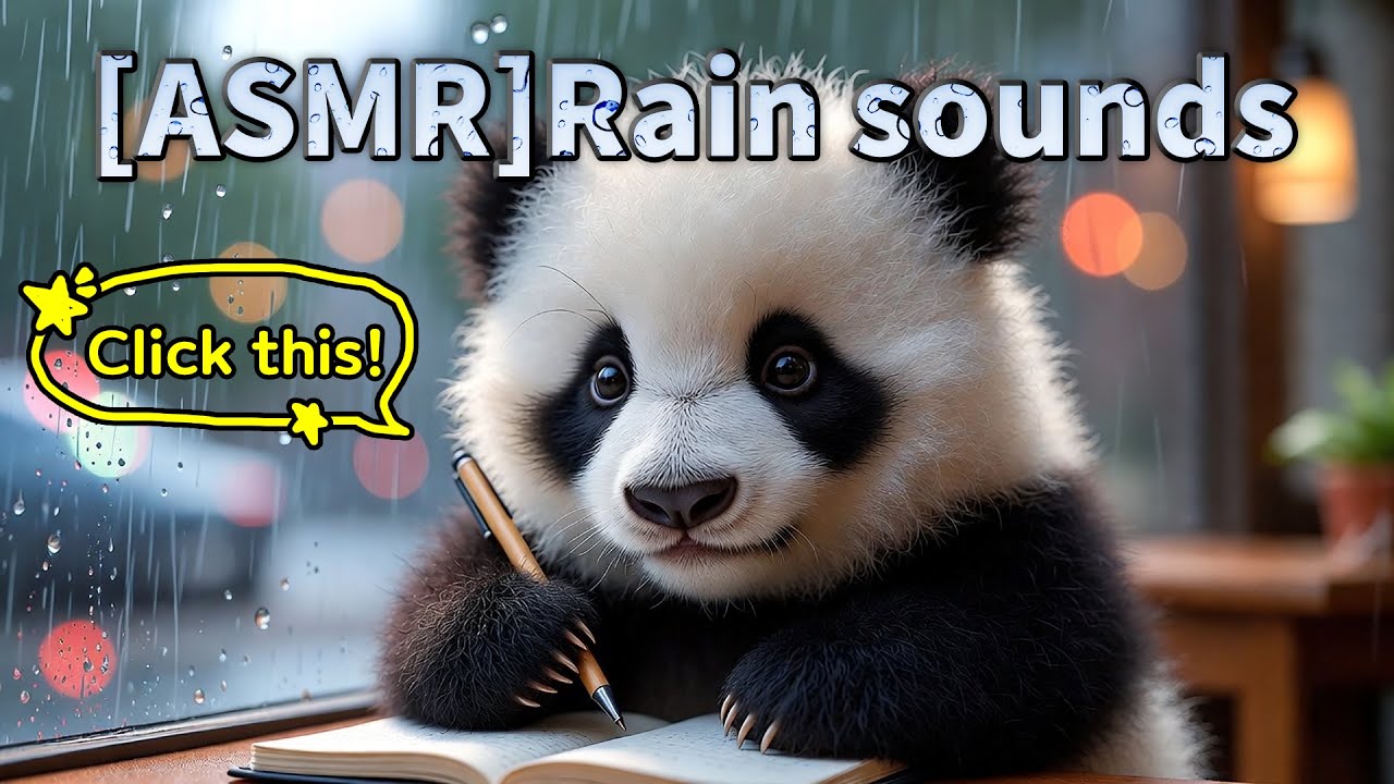 [ASMR] Rain sounds good to play when you can't fall asleep