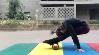 Reverse plank roll to compressed pike