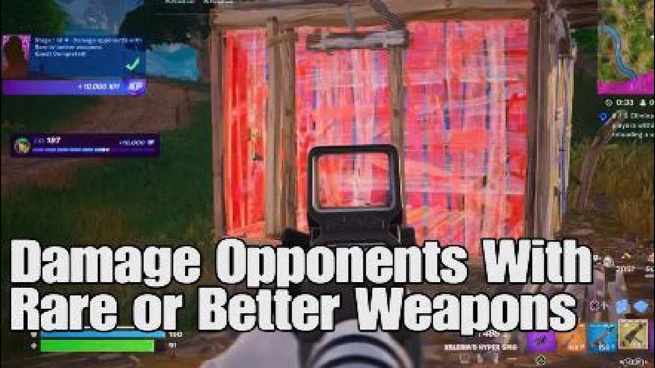 Damage Opponents With Rare or Better Weapons - Fortnite Odyssey Quest