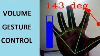 volume control using hand gesture #python #opencv #mediapipe #aiproject