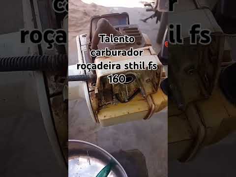 Talento nó carburador sthil Roçadeira FS 160 - YouTube