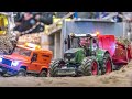 MEGA COLLECTION! RC Trucks, Tractors and more work hard!