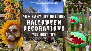 40+ Easy DIY Halloween Decorations, Perfect for Outdoor and Indoor #shorts #sharpaspirant