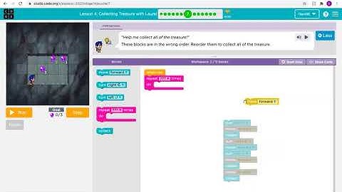 Lesson 4: Collecting treasure with Laurel