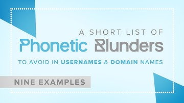 Phonetic Blunders to Avoid in Usernames and Domain Names