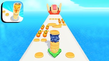 Pancake Run Game All Levels Mobile Walkthrough iOS,Android Gameplay Cakes Noob & Pro Level PC75KR