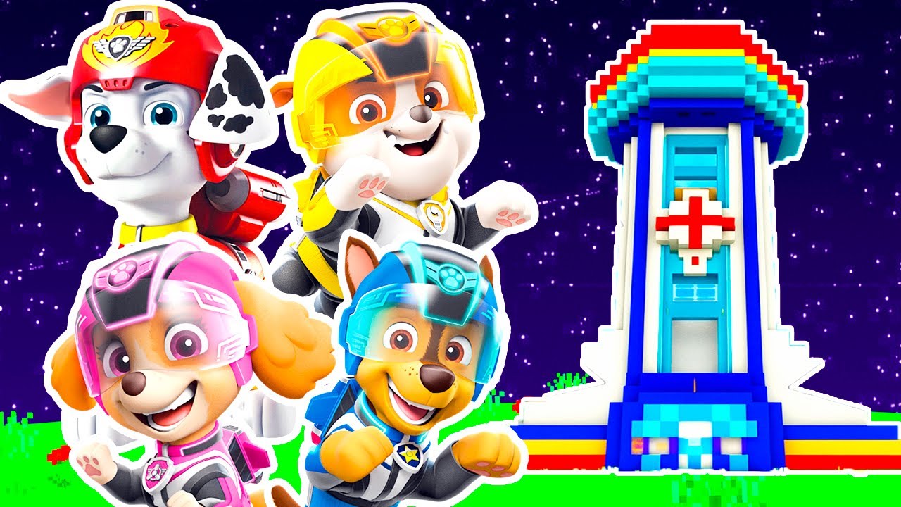 ПОСТРОИЛ НОВУЮ БАЗУ для МЕГАЩЕНКИ ЩЕНЯЧИЙ ПАТРУЛЬ В МАЙНКРАФТ ДОМ