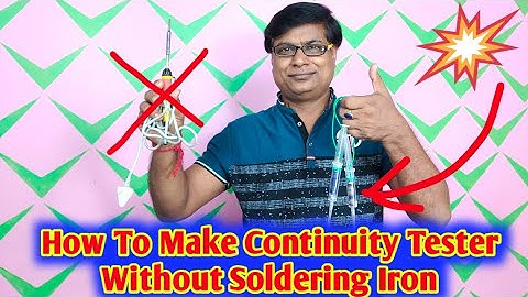 Continuity Tester making | How To Make Continuity Tester Without Soldering Iron  #continutytester