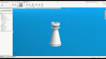 SolidWorks How to - Drawing a chess piece using revolve and patterned cut