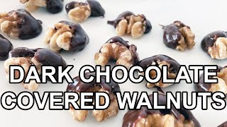 Dark Chocolate Covered Walnuts 🌰 | CookThink