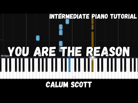 Calum Scott - You Are The Reason (Intermediate Piano Tutorial)
