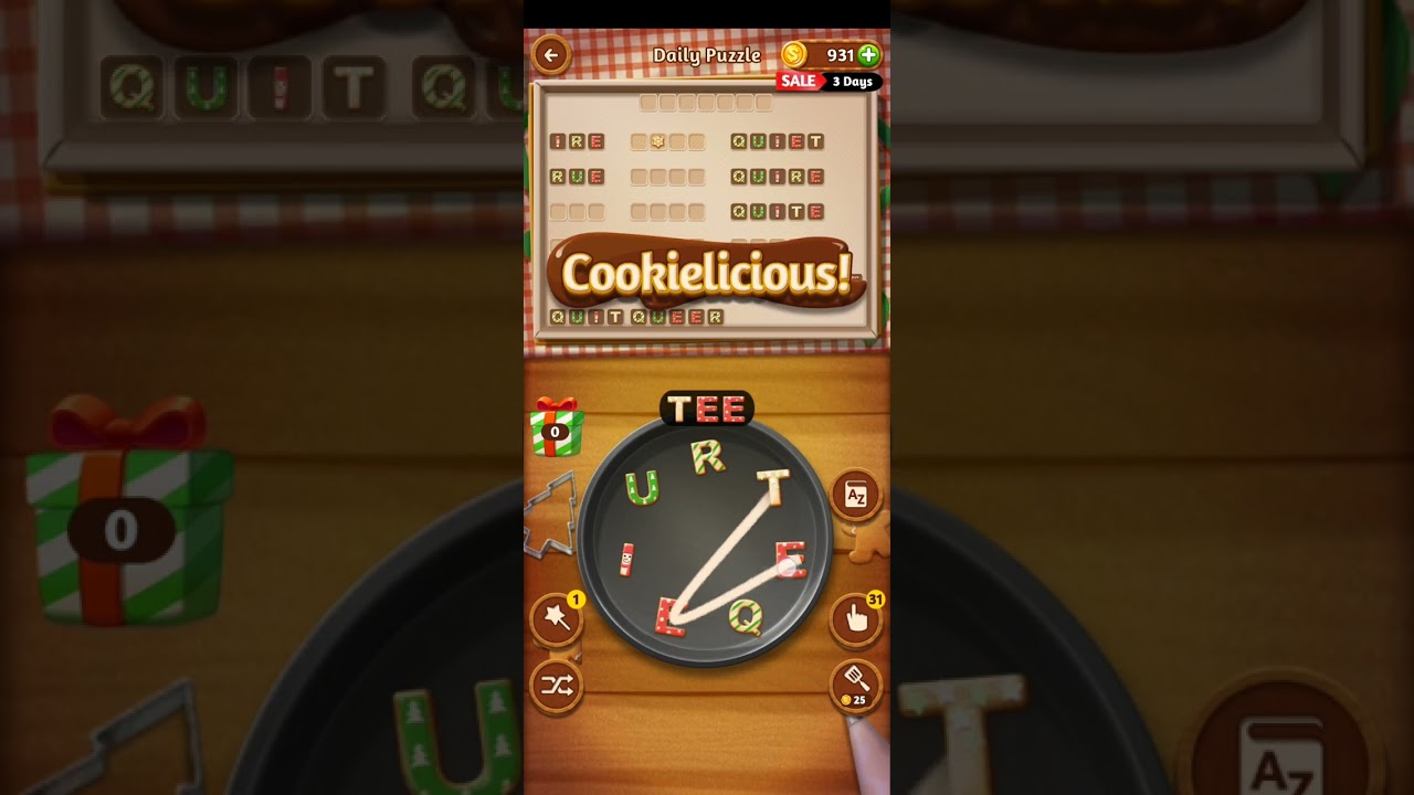 Word Cookies December 23 2022 Daily Challenge Answers