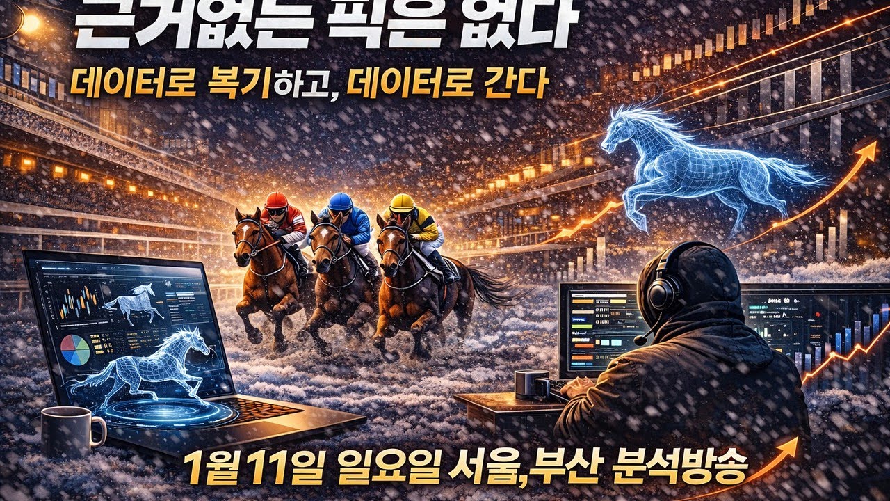 1월11일 일요일 서울, 부산 경마 분석방송