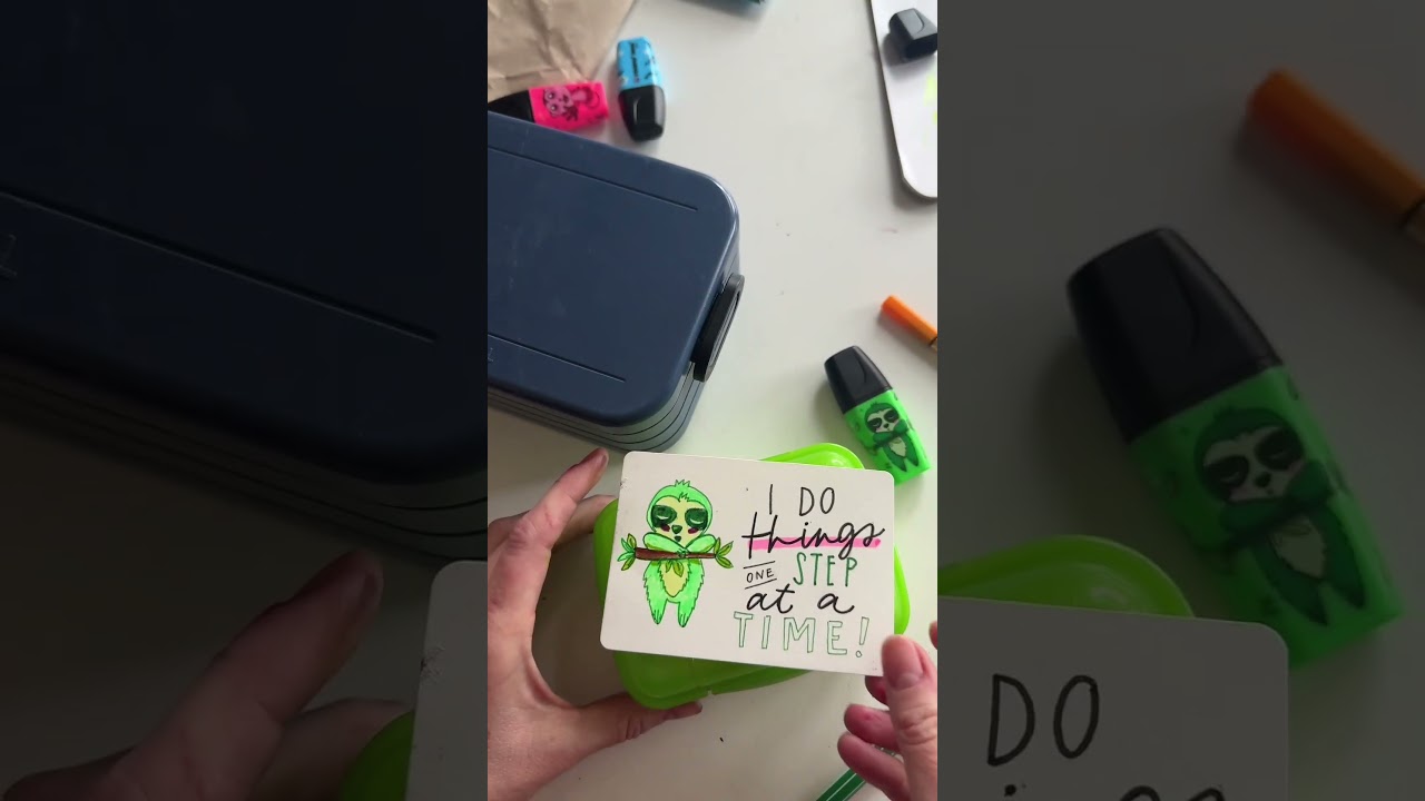 STABILO Animal Vibes collection -  ⁨@Landletterei⁩  draws colorful lunchbox messages