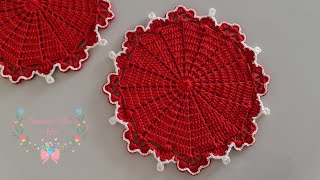 Americano redondo de croche PÉTALA  passo a passo 
