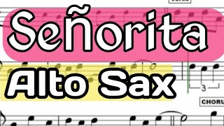 Señorita Alto Sax Sheet Music Backing Track Play Along Shawn Mendes Camila Cabello