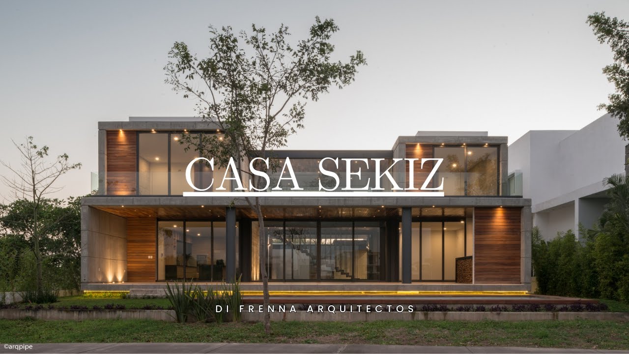 The two-storey Concrete and Stone House designed with center yard