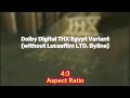 Dolby Digital THX Egypt Variant Without Lucasfilm LTD Byline 1995 96