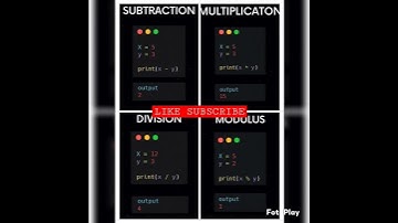 || PYTHON OPERATORS 🔣 | #python #code #blockchain #iot  #machinelearning #ai #cod #php | 🛸 🚀 #codm |