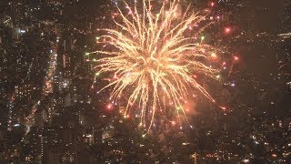 大輪、下町の夜空彩る 東京・隅田川花火大会