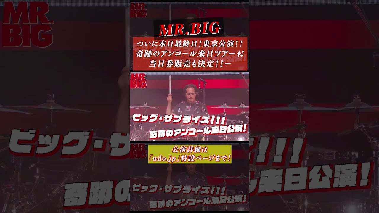 MR.BIG／ミスター・ビッグ】奇跡のアンコール来日公演！フェア