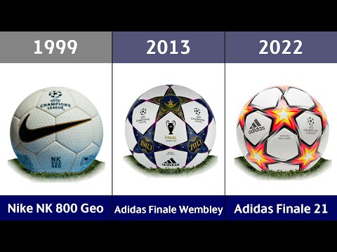Evolution of UEFA Champions League Final Ball 1999 - 2022 - YouTube