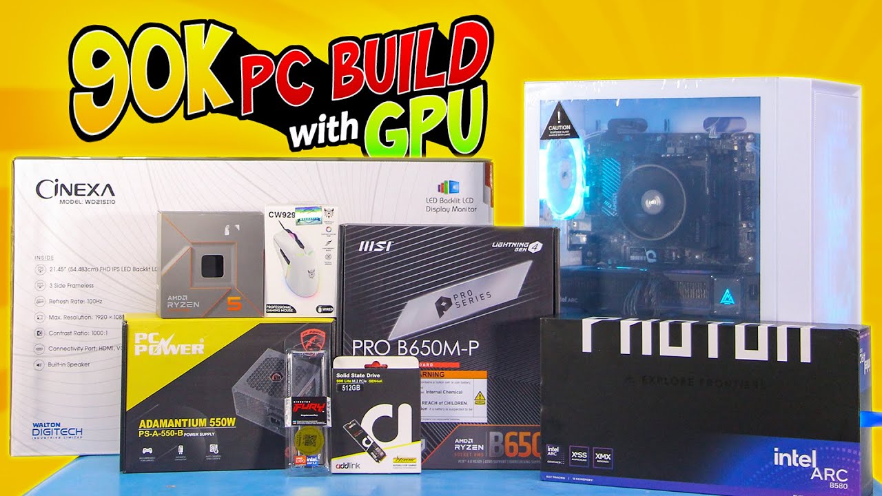 90K Budget AMD Desktop PC Build for Study & Gaming | Best Budget Gaming ...