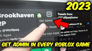 HOW TO GET ADMIN IN ALL ROBLOX GAMES FOR FREE (HOW TO GET ADMIN ON ANY ROBLOX GAME 2023) screenshot 4