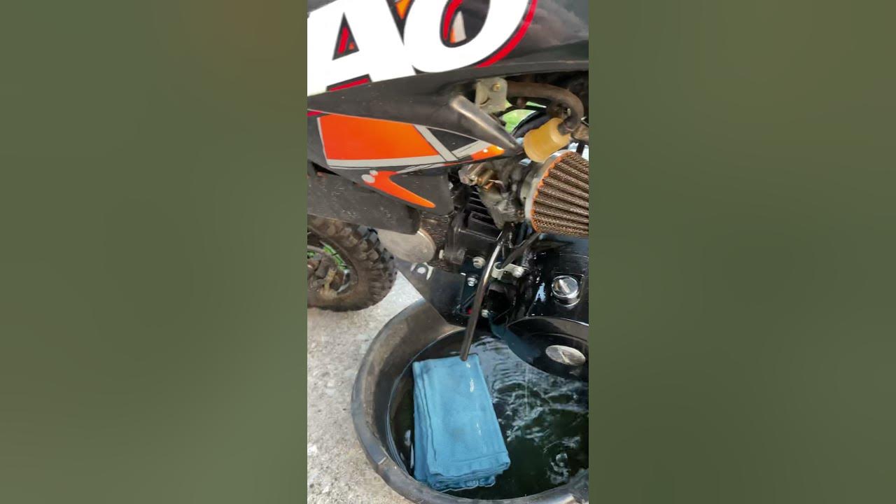 How to drain old gas on any dirtbike - YouTube