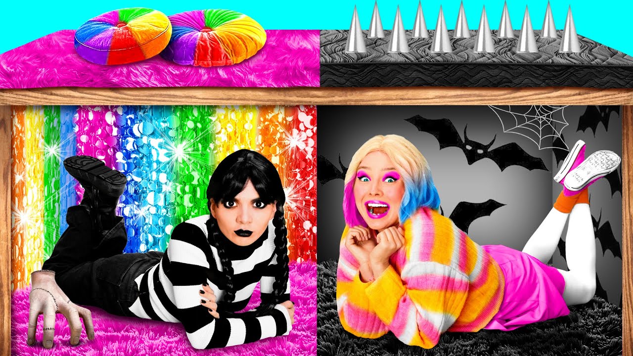 Уэнсдей Аддамс | Секретные Домики под Кроватью от TeamTeen Challenge