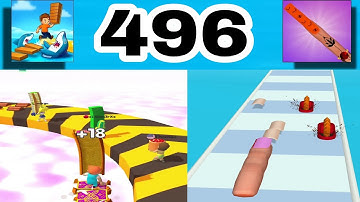 Shortcut Run VS Nail Stack: GameplayWalkthrough All Levels ( part 496)