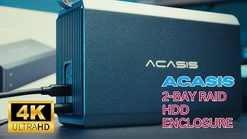 Acasis 2-Bay RAID HDD Enclosure Unboxing