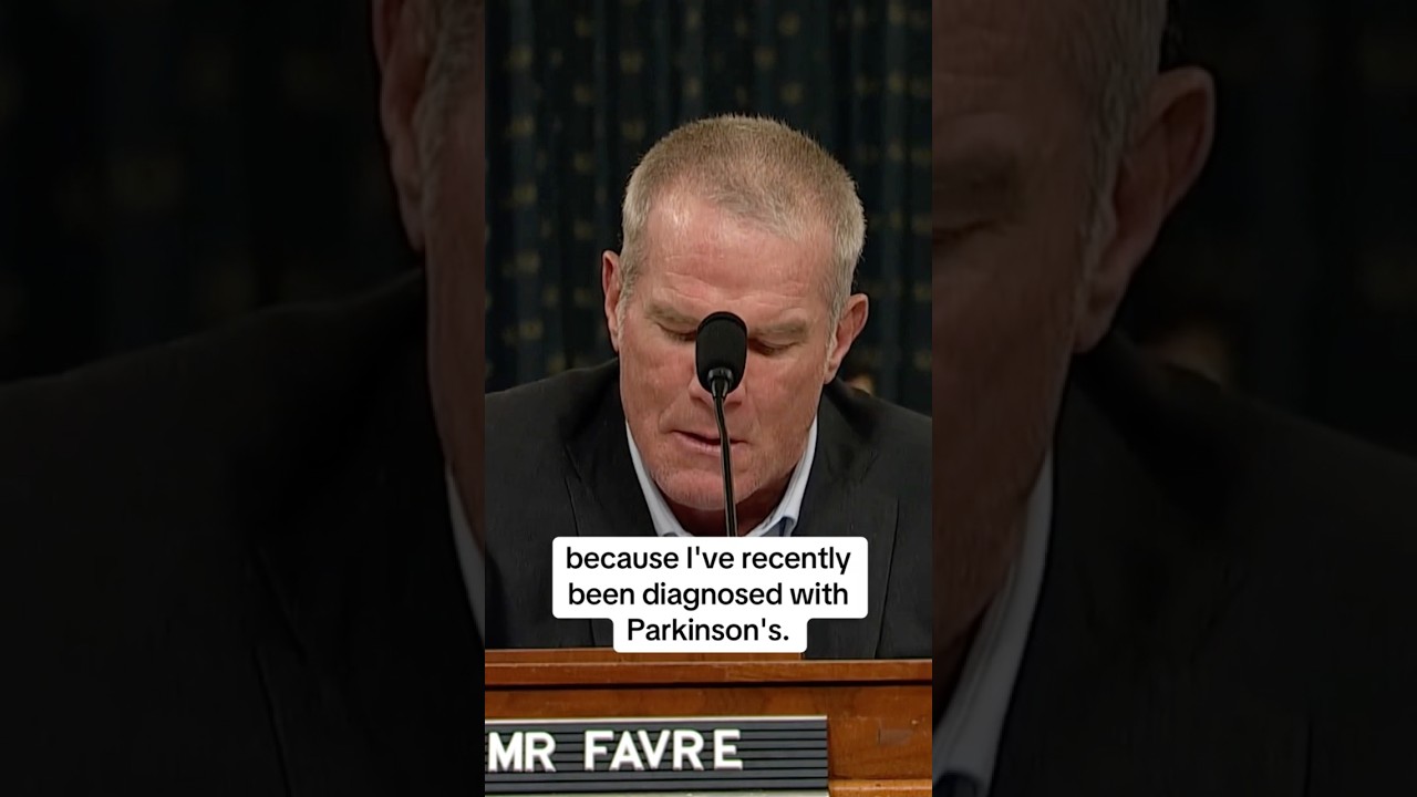 Retired NFL quarterback Brett Favre reveals he's been diagnosed with Parkinson's disease 