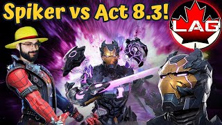 LagSpiker VS Act 8 Chapter 3! Cerastes Boss Fight! New FTP Account Valiant Challenge! - MCOC