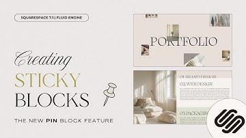 Creating Sticky Blocks: Squarespace Pin Block Feature [ NO CODE]