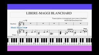 Video thumbnail of "Libéré - Maggie BLANCHARD Cover instrumental Tutoriel Piano"