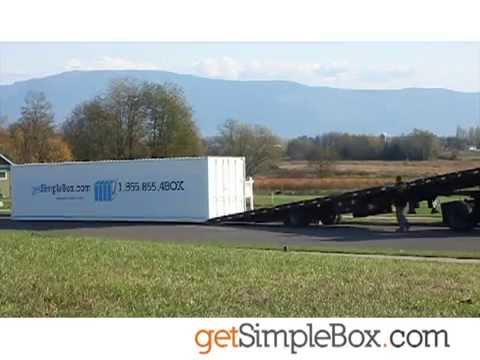 How to deliver an 8x40 Portable Storage Container