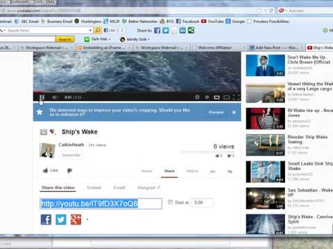 Embedding iFrame Videos On Your Wordpress Blog