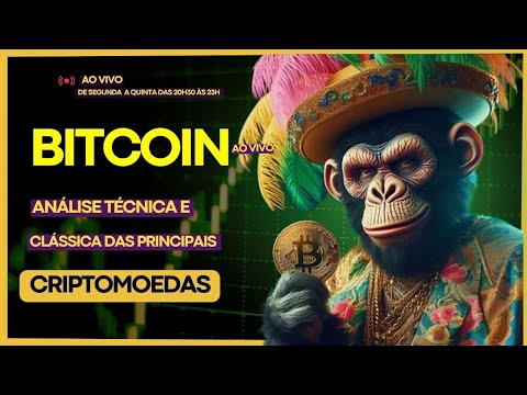 LIVE BITCOIN. AO VIVO! Análise Técnica e Clássica das principais criptomoedas. 14/02/2024 #330 #btc