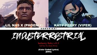 LIL NAS X x KATY PERRY - 'INDUSTERRESTRIAL' (Industry Baby x E.T Mashup) (Color Coded Lyrics) [ENG]