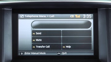 2014 Infiniti QX50 - Making, Receiving, and Ending a Call Non-Navi (if so equipped)