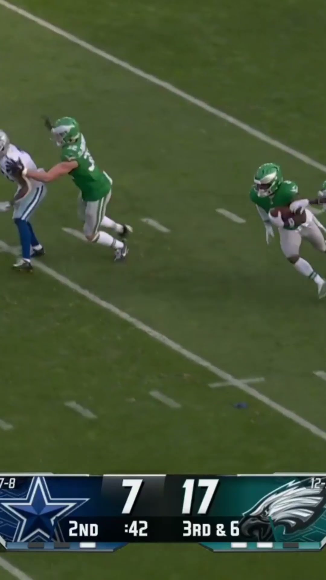 CJGJ STEALS THE PICK from Quinyon Mitchell, HORRIBLE teammate ??‍♂️ Eagles vs Cowboys Highlights