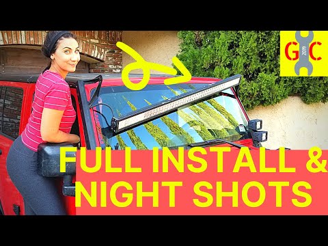 Best LED Light Bar for your MONEY|  Full Install, Review, and Night Shot Comparison