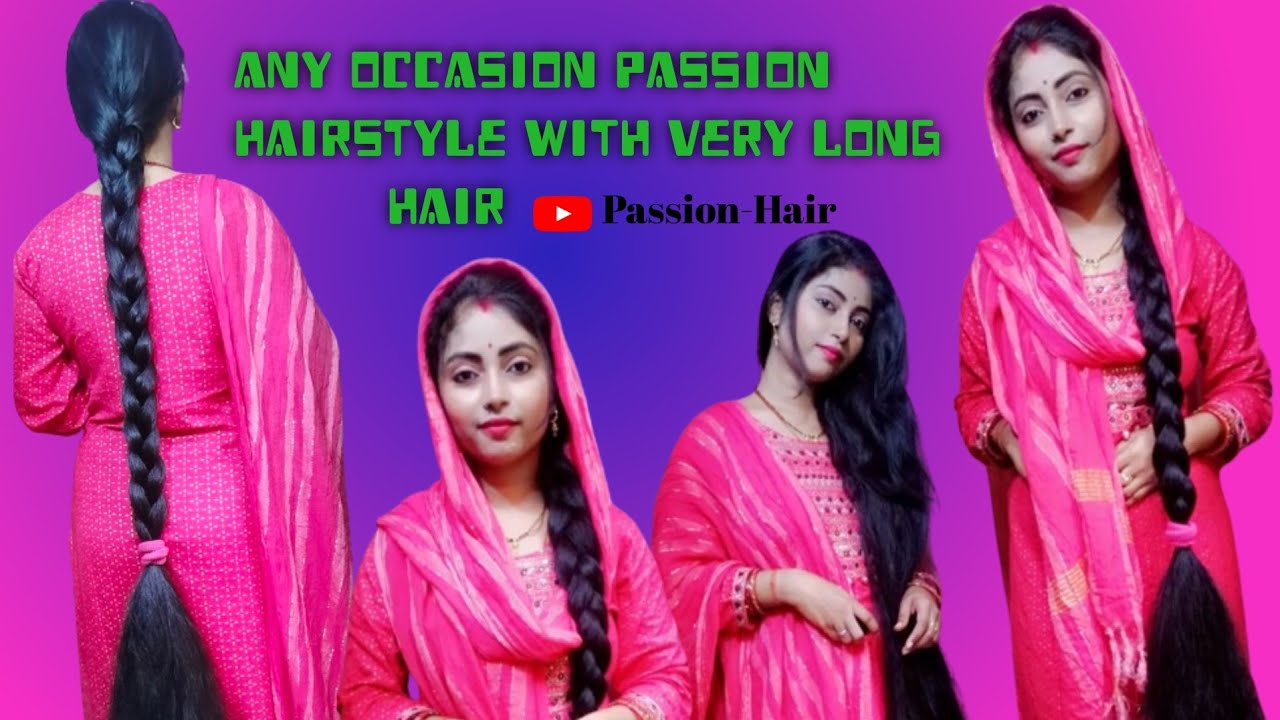 Dry very long hair Combing heavy Detangle and passion Hair style