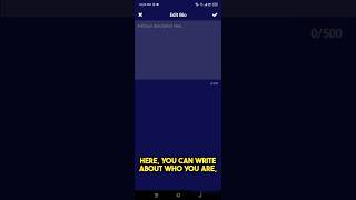 Add Bio in Amino Application screenshot 4