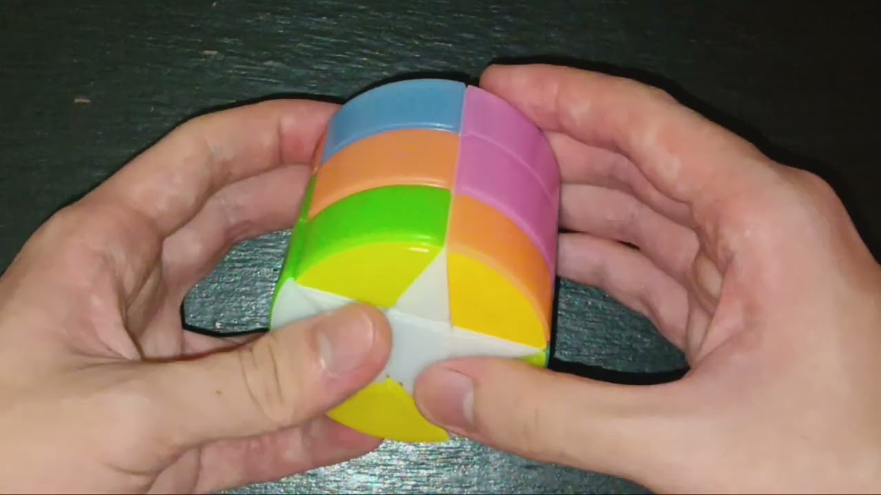 YongJun (YJ) Colourful Star Barrel Cube | Scramble And Solve 